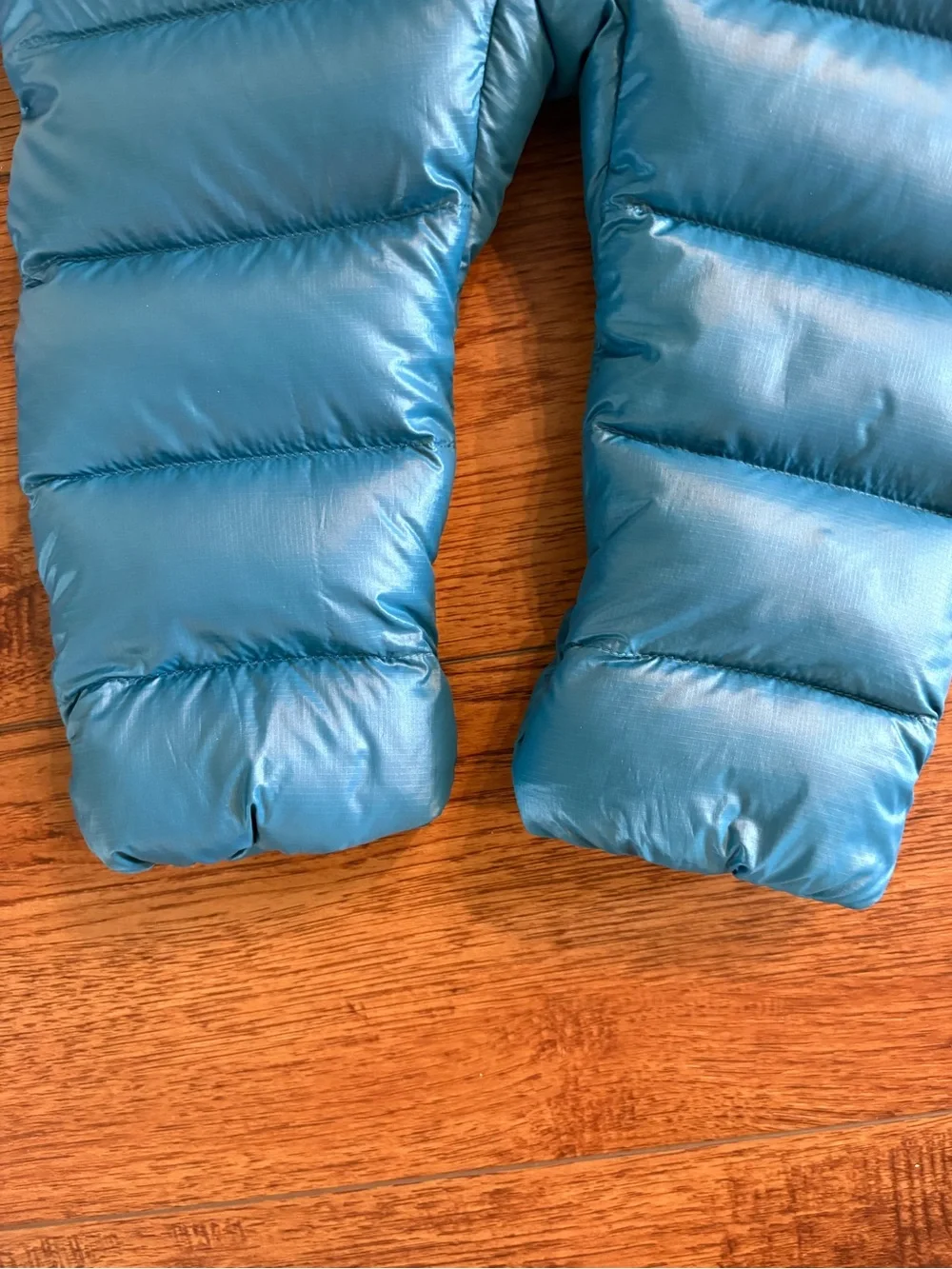 Patagonia Baby 3-6M Hi-Loft Down Bunting Snowsuit Blue Hooded